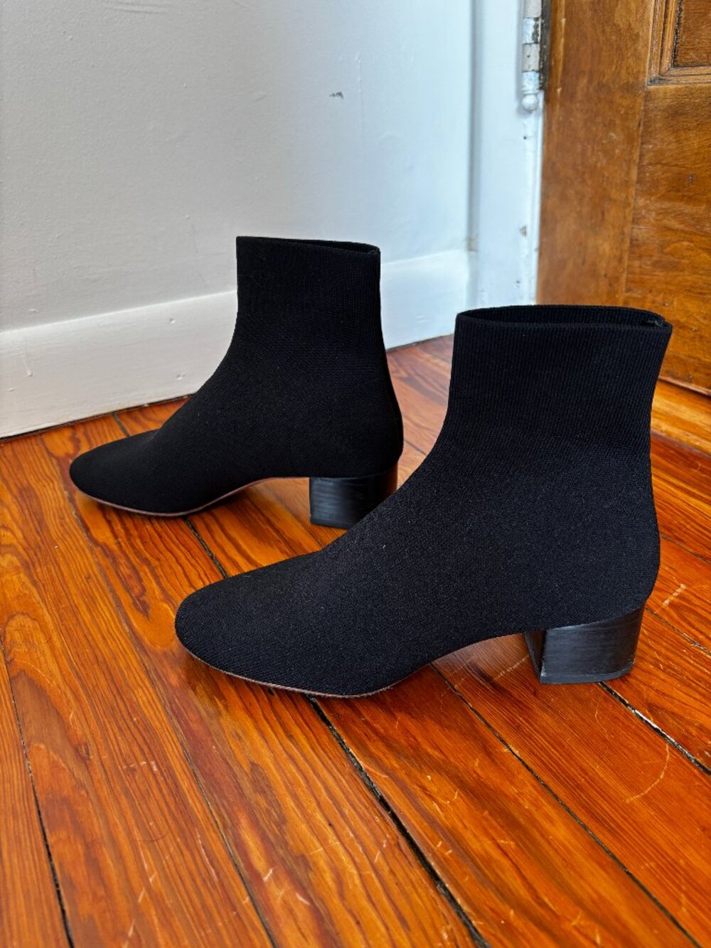 Loeffler Randall Sock Ankle Boots in Black - 6.5